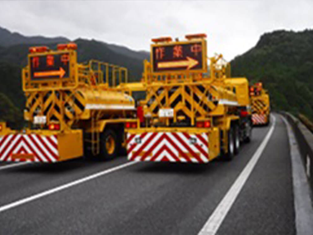 対面通行による応急復旧